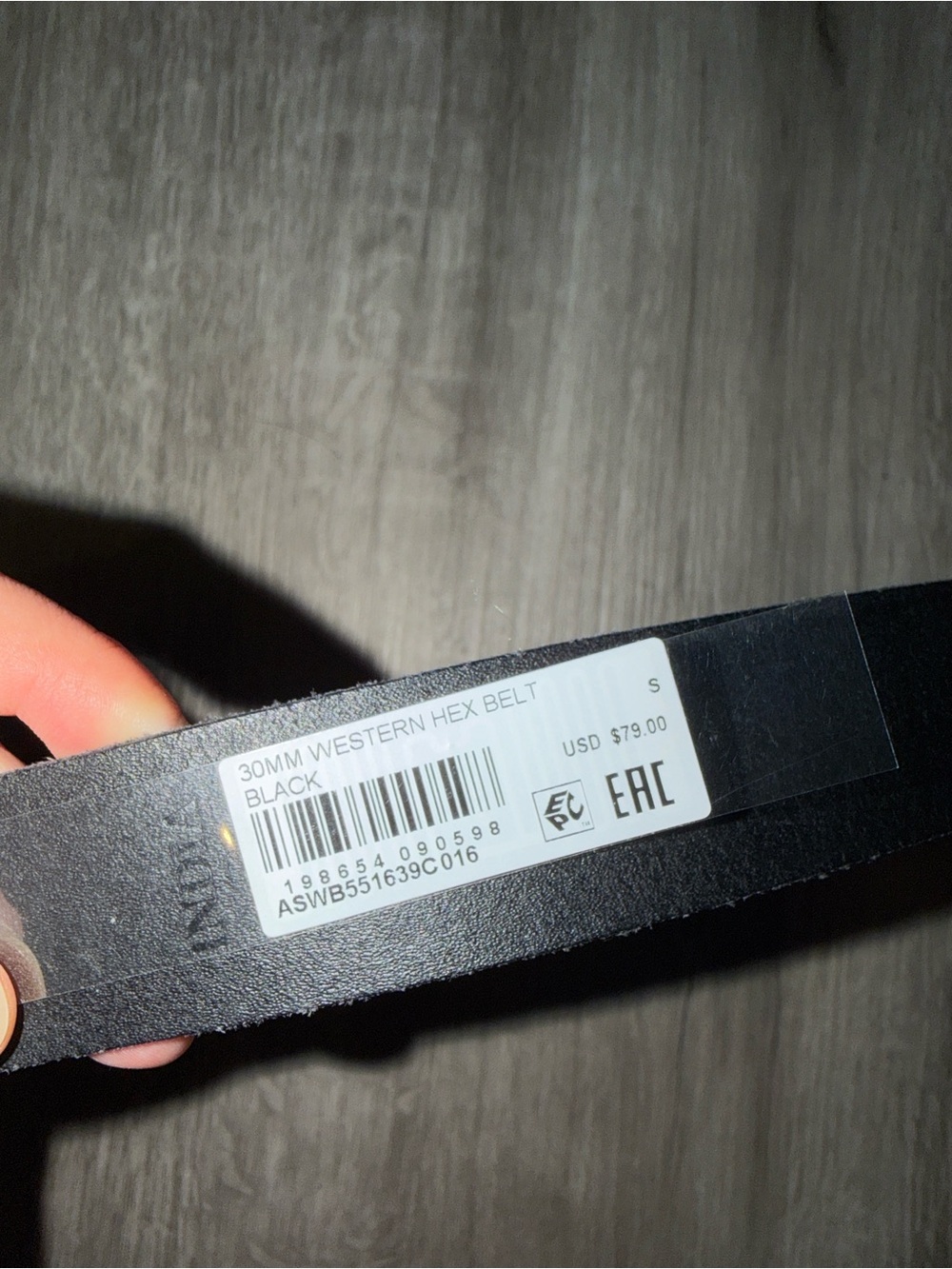 All saints 30mm western hex belt - Picture 2 of 7
